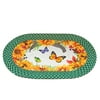 Collections Etc Braided Border Sunflowers and Butterflies Oval Accent Rug | Polyester, Polypropylene | 20 x 30