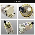 thumbnail image 6 of Marine Fuel Water Separator Diesel Fuel Filter for R12T Marine Spin-On Housing 120AT NPT ZG1/4-19 with 2 fittings 2 plugs, 6 of 7