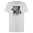 thumbnail image 1 of Pig With A Hat Line Art Tee Men's -Image by Shutterstock, 1 of 2