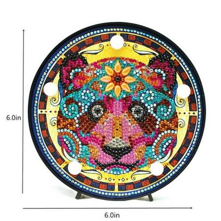 

SweetCandy LED Decoration Light Christmas Gift DIY Full Drill Diamond Painting Light Bedroom Night Lamp Home Desk Decorative Animal Night