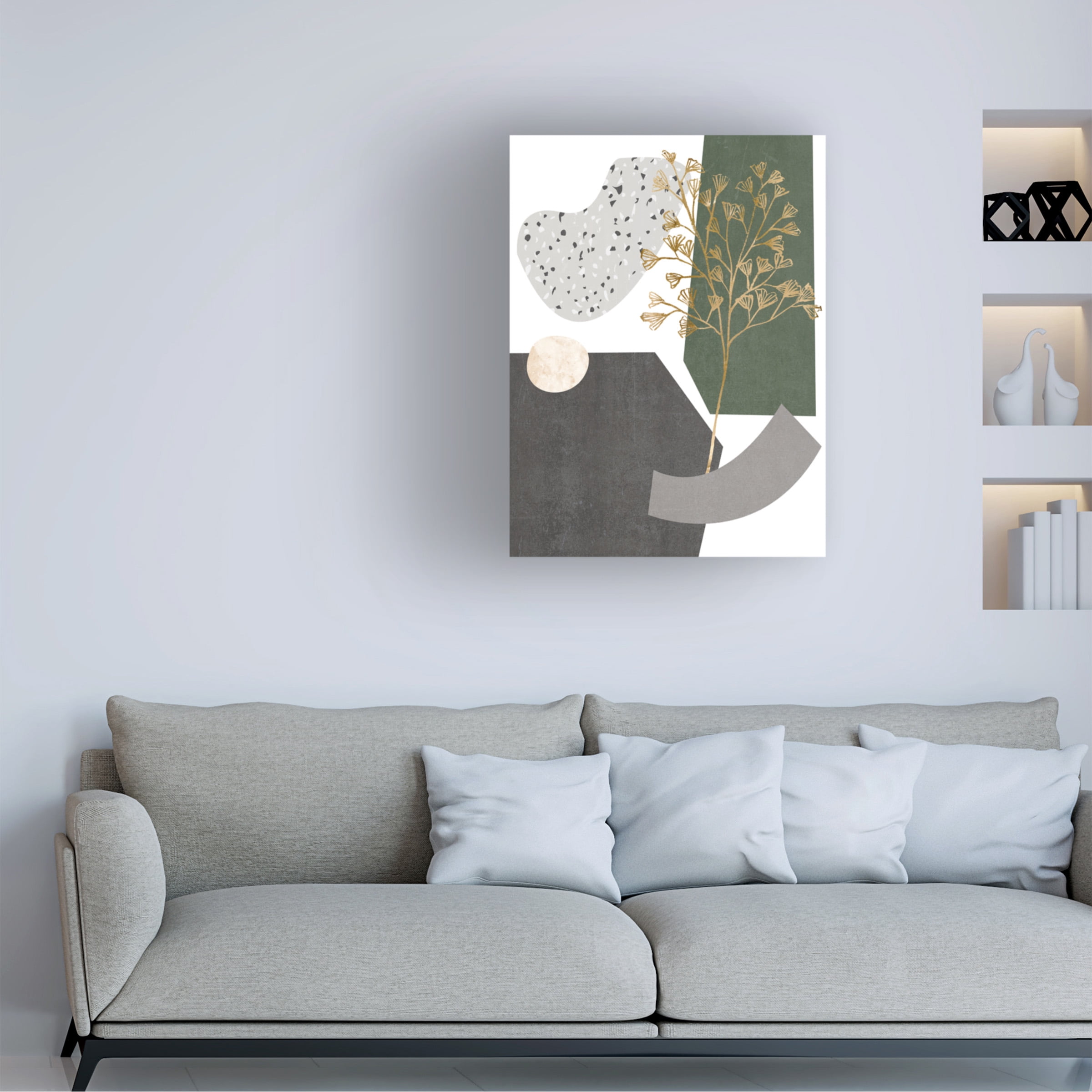 Melissa Wang 'Gold Ginkgo I' Canvas Art