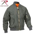 thumbnail image 1 of Rothco Lightweight MA-1 Flight Jacket - Sage Green, 1 of 2