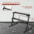 thumbnail image 3 of BalanceFrom 2-Tier Easy-Grab Dumbbell Rack Multi-Level Weight Storage Organizer for Home Gym, 600-Pound Capacity, 3 of 6