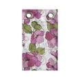 thumbnail image 1 of Pink Floral Hanging Pocket Organizer, Blooming Flowers on Abstract Geometric Shapes, Printed Polyester Storage Bag with Pockets, 9" x 16", Pale Olive Green Pink, 1 of 2