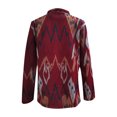 thumbnail image 5 of Chaqueta con botones florales retro con cuello vuelto informal para mujer, abrigo informal, prendas de vestir Fridja  po1770, 5 of 5