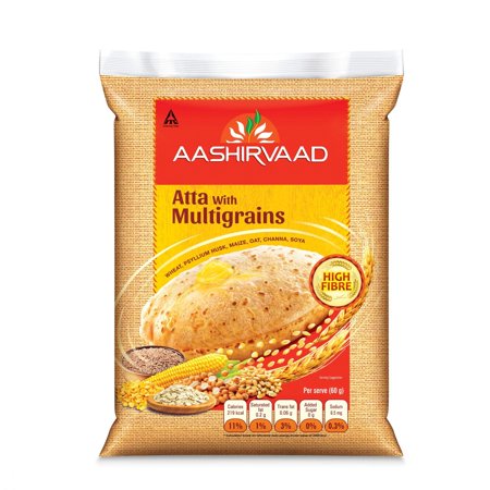 Ashirvaad Atta with Multigrains 5kg pack The High Fibre Atta