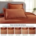 thumbnail image 4 of Superior Basketweave Cotton Decorative Bedspread and Sham Set, Twin, Mandarin, 4 of 10