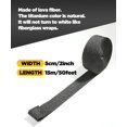 2"x50' Exhaust Wrap,Black Exhaust Heat Wrap Roll with Stainless Ties