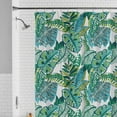 Mainstays Waterproof Watercolor Jungle 30 Recycled PEVA Shower Curtain