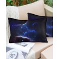 thumbnail image 3 of Waterproof Outdoor Throw Pillows with Inserts 12"x20", Navy Soft Decorative Pillowcases for Couch Bedroom, Modern Art Stars Pillow Covers for Sofa Living Room, 3 of 5