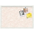 thumbnail image 2 of PinPix 27x18 Custom Cork Bulletin Board Peach White Poster Board Has a Fabric Style Canvas Finish, Framed in Peach White, by ArtToFrames (PinPix-1874), 2 of 5