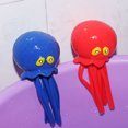 thumbnail image 4 of Juguetes de baño para bebés con forma de pulpo absorbente de esponja de 4 colores, juguetes para aliviar el estrés, juguetes de piscina de verano para niños., 4 of 6