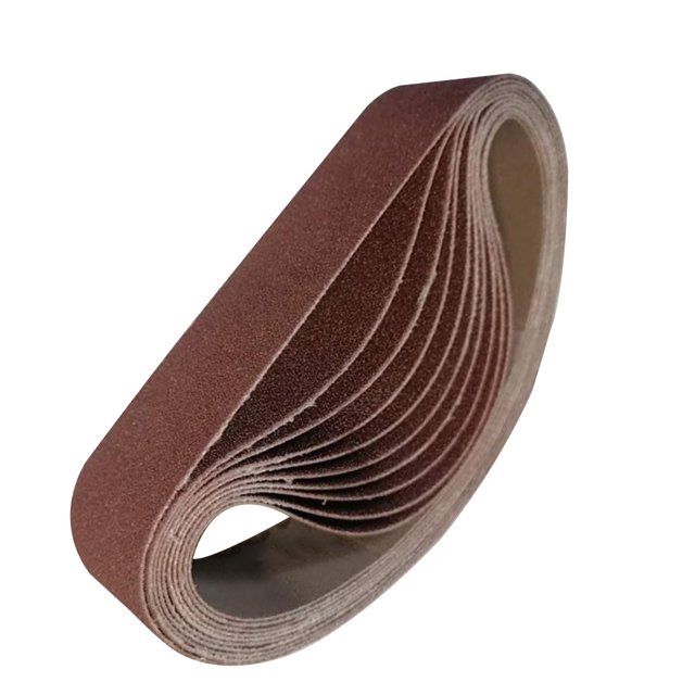 Rollo de papel de lija abrasivo Jadeshay 10 piezas Cinta de lijado de Alúmina 80 granos 330 x 30 mm