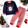 thumbnail image 2 of SUXIAN Family Christmas Pajamas Comfortable Crew Neck Homewear Long Sleeve Kids Festive Outfits Holiday Parties Cozy Indoor Activities Pajamas Kids, 2 of 4