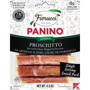 Fiorucci Prosciutto and Mozzarella Panino Tray, 4.3 oz, 6 Count