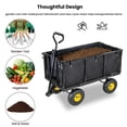 thumbnail image 3 of FENGFAN 3 in 1 Steel Garden Cart 880 lbs Heavy Duty All Terrain Utility Cart with Removable Liner, 3 of 10