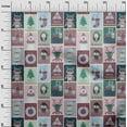 thumbnail image 2 of oneOone Cotton Flex Dark Rose Brown Fabric Christmas Theme Party Diy Clothing Quilting Fabric Print Fabric By Yard 40 Inch Wide, 2 of 4