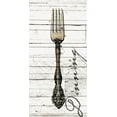 thumbnail image 2 of Grey, Jace 11x18 Black Ornate Wood Framed with Double Matting Museum Art Print Titled - Dinning Fork, 2 of 4