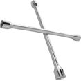thumbnail image 3 of EPAuto Heavy Duty Four Way Universal Lug Wrench for Tire Changing with, 14 Inch, Chrome, 2.11 lb, 3 of 5