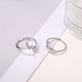 thumbnail image 4 of HEVIRGO Réglable A à Z Alphabet Anneau Ouvert Couple Mariage Bande Bijoux Accessoire Cadeau, R, 4 of 10