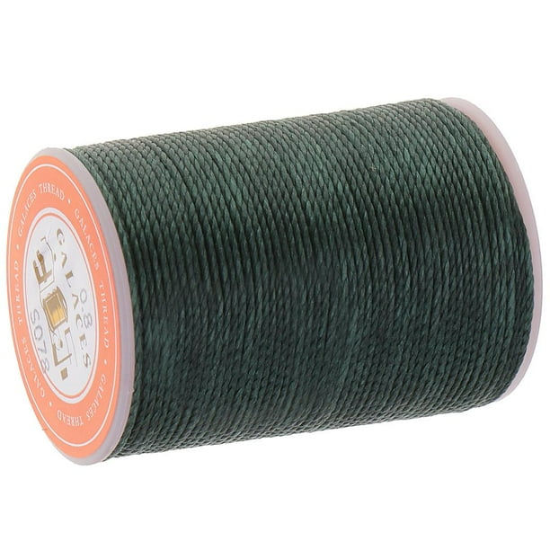 Hilo encerado de coser perfecl Material Cuero 60 yardas 0.8 mm Verde negro