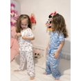 thumbnail image 4 of Arshiner Pajamas for Girls Short Sleeve Long Pants Outfit 2 Piece Sleepwear Button Pjs Sets, 4 of 6