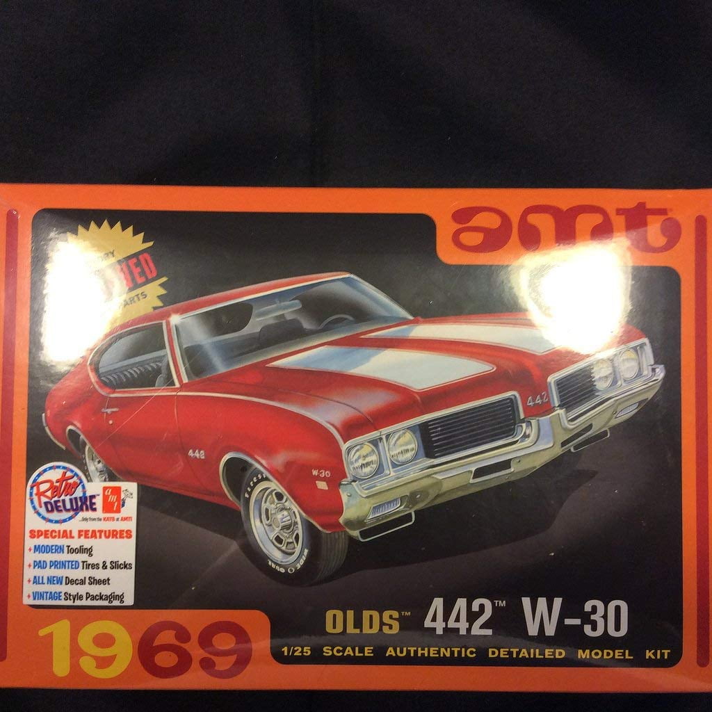 1969 Olds W-30 442 Car Model Kit by AMT Factory for sale online 