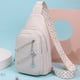 thumbnail image 3 of Bolsa De Pecho Bolso de pecho para mujer, bolso cruzado de moda de cuero PU, riñonera, riñonera (blanco) Ndcxsfigh Para Estrenar, 3 of 6