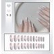 thumbnail image 3 of 24pcs Long/short Press On Nails Cute Checkerboard Design Fake Nails Full Coverage, 3 of 4
