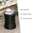 thumbnail image 5 of VENTOPYR  Outdoor Round MgO Lightweight Concrete Black Side Table for Garden and Park, 5 of 7