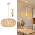thumbnail image 2 of Indoor Light Fixtures Ceiling Mount Classic Pendant Light Rattan Pendant Light, 2 of 18