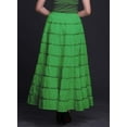 thumbnail image 6 of Phagun Women's Indian Clothing Green Long Casual Skirt Maxi&nbsp;Summer Wear-6, 6 of 6