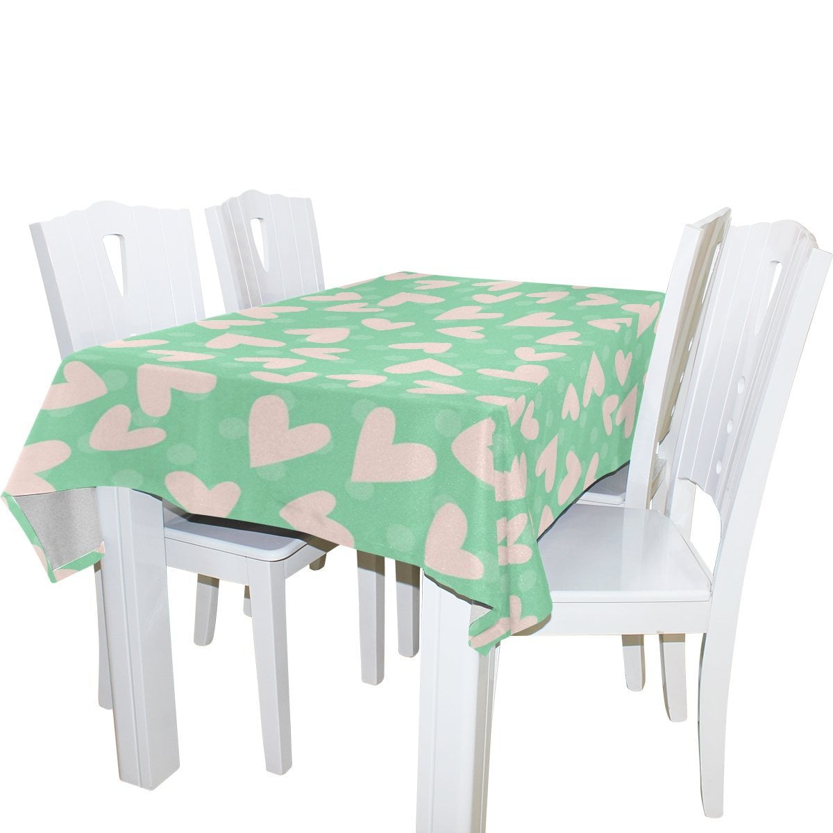 POPCreation Pink Love Heart Tablecloths Love Heart Table Top Decoration