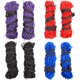 thumbnail image 3 of 2 piezas de red de heno de alimentación lenta de 42" para caballos, (azul real) Fuerte Pequeño Suave 2x2” Agujeros Desorden, Cuerda de nailon Colgante, Comedero de viaje ajustable para puesto de remo, 3 of 4