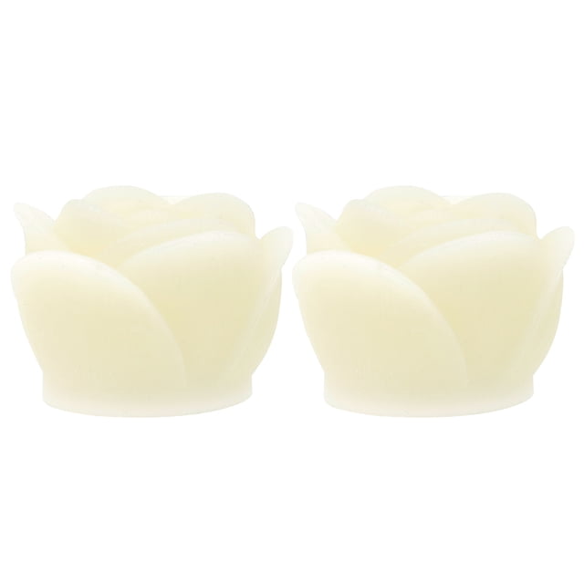 2pcs LED Lámparas de velas eléctricas LED LED luces de vela de rosa Lámparas de vela en forma de rosa