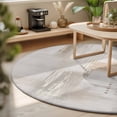 thumbnail image 3 of Round Rugs 4Ft, Beige Abstract Round Area Rug Washable Indoor Throw Carpet, Modern Gradient Mottled Vintage Stripes Soft Non Slip Circle Rug for Kitchen Nursery Room Home Decor Aesthetic, 3 of 8