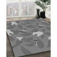 thumbnail image 3 of Ahgly Company Machine Washable Indoor Rectangle Transitional Carbon Gray Area Rugs, 2' x 5', 3 of 7