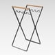 thumbnail image 1 of Soporte de cubo de basura Macarena plegable negro, 1 of 8