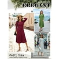 thumbnail image 2 of Nlife Women 3/4 Sleeve Round Neck Swing Midi Dress, 2 of 10