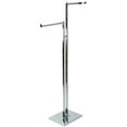 thumbnail image 1 of Retail Clothing Rack with Faceout Hooks, Adjustable Height, 33" Wide, 70.5" Max Height (Chrome Metal) (CRDBSUPCH), 1 of 1