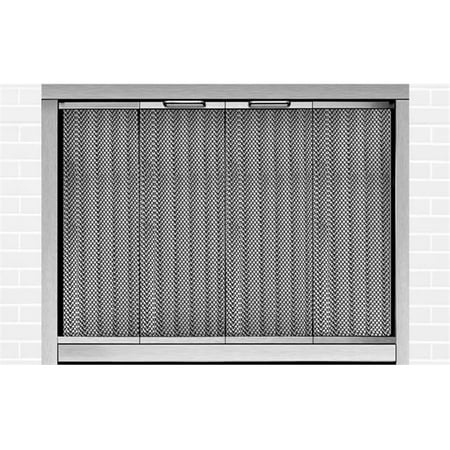 Ultraview Fireplace Doors 44 Satin Nickel 44 Lbs Walmart Com