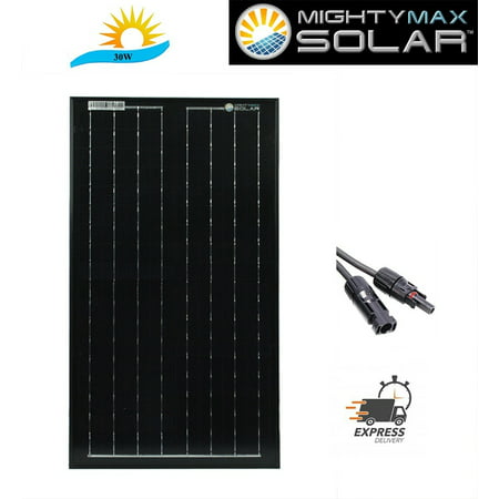 30 Watts Solar Panel 12V Mono Off Grid Battery Charger for (Best Marine Solar Panels)