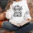 thumbnail image 2 of SHE IS Oversized Sweatshirt for Women Crewneck Fall Hoodies for Women 2025 Pullover Sweatshirts for Women Half Zip Womens Long Sleeve Tops Dressy My Orders Placed, 2 of 5