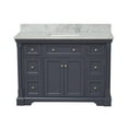 thumbnail image 4 of Sydney 48" Bathroom Vanity with Marine Gray Cabinet and Carrara Marble Top, 4 of 6