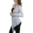 thumbnail image 2 of ToBeInStyle Women's Long Sleeve Open Front Lightweight Cardigan, 2 of 4