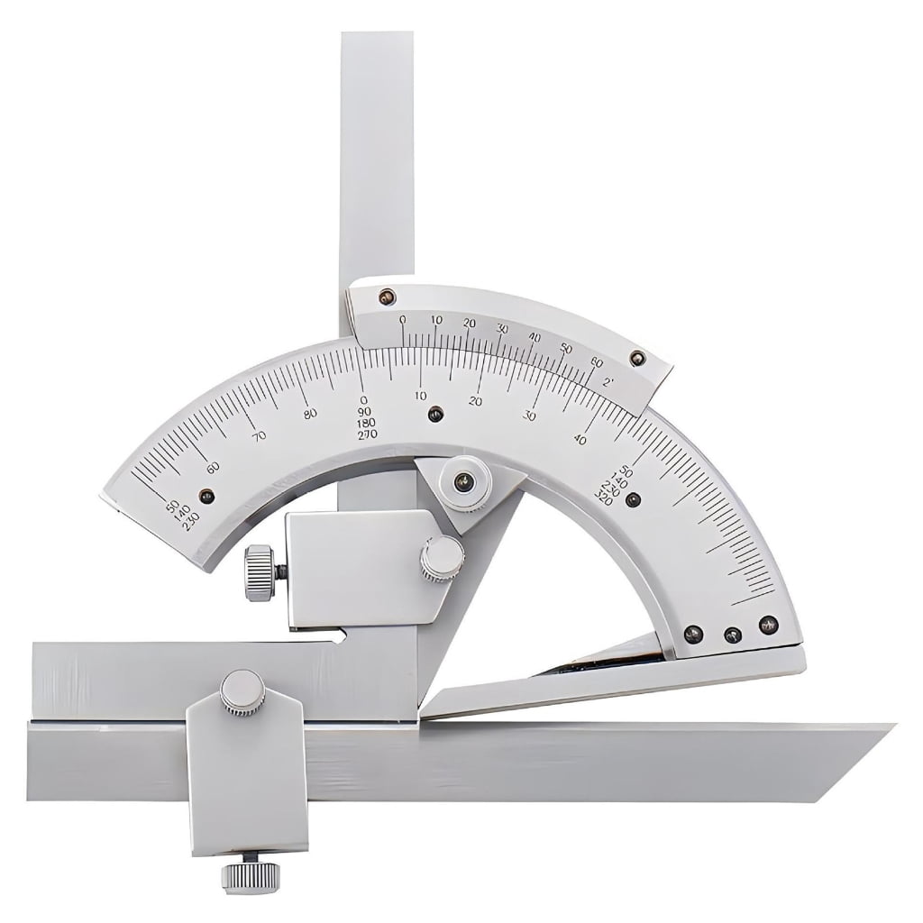 Osdhezcn Vernier Bevel Protractor Measurement Instrument for Woodworking Angles Finder