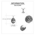 thumbnail image 2 of Onefinity Tree of Life Urn Necklaces for Ashes Oxidation Silver Jewelry Funeral Gift for Family, 2 of 6
