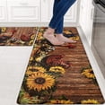 thumbnail image 2 of Rooster Kitchen Rugs Sets of 2，Farmhouse Anti-Fatigue Kitchen Mats for Floor Non-Slip Waterproof Sunflower Kitchen Rug Kitchen Mat Washable for Kitchen Laundry Office, 2 of 5