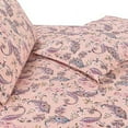 thumbnail image 4 of Elegant Comfort Luxury Soft Bed Sheets Paisley Pattern - 1500 Series Softness Wrinkle and Fade Resistant (6-Piece) Bedding Set, Full, Paisley Coral, 4 of 5