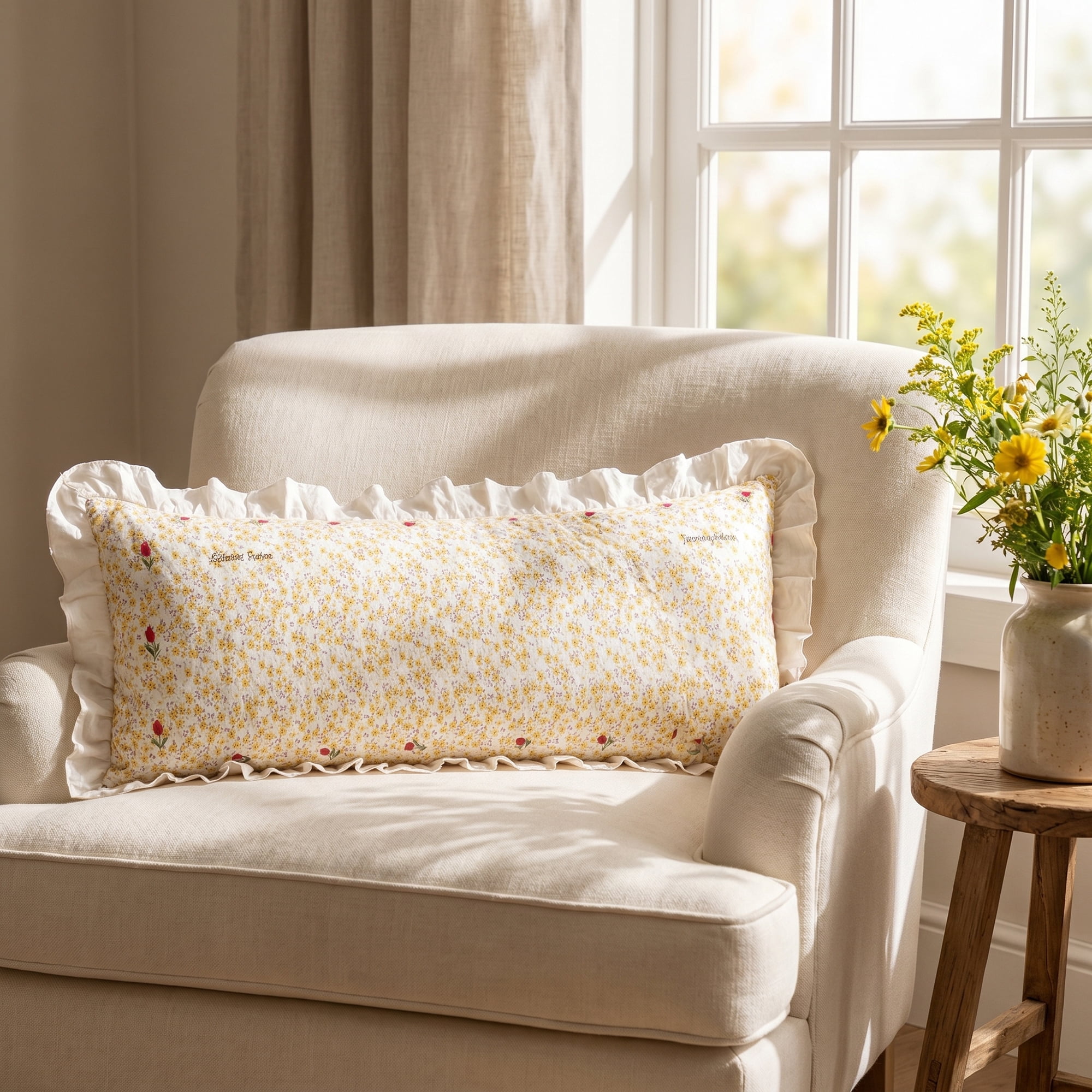 Unique Bargains 1 Pack Pillowcase Soft Cooling Polyester Breathable Cover ["20\"x48\""] Yellow